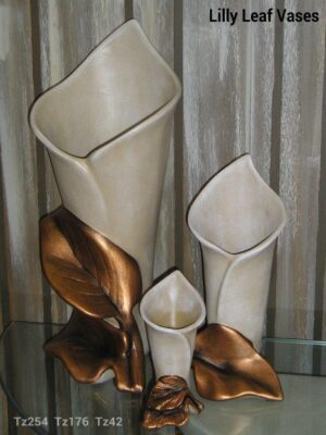 Lilly Leaf Vases